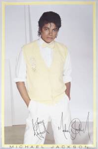 MICHAEL JACKSON SIGNED POSTER