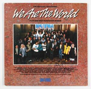 MICHAEL JACKSON SIGNED "WE ARE THE WORLD" ALBUM