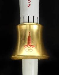 1980 MOSCOW SUMMER OLYMPICS RELAY USED TORCH - 2