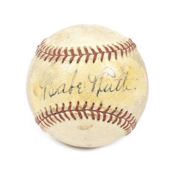 BABE RUTH SIGNED BASEBALL