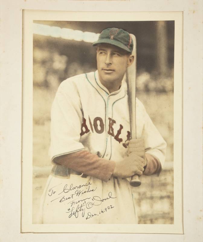 LEFTY O'DOUL SIGNED CIRCA 1932 BROOKLYN DODGERS IMAGE