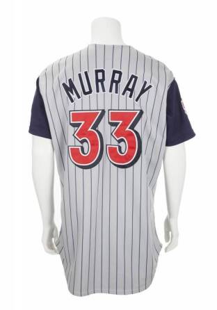 EDDIE MURRAY 1997 ANAHEIM ANGELS GAME WORN ROAD JERSEY