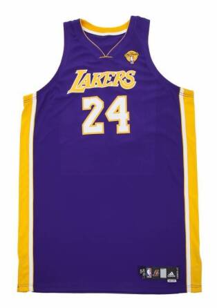 KOBE BRYANT 2010 NBA FINALS GAME WORN LOS ANGELES LAKERS JERSEY