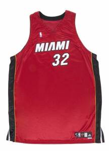SHAQUILLE O'NEAL GAME WORN AND SIGNED 2006-07 MIAMI HEAT JERSEY