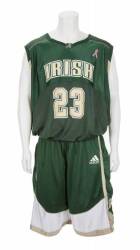 LeBRON JAMES 2002-03 GAME WORN HIGH SCHOOL BASKETBALL UNIFORM