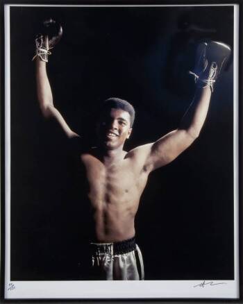 MUHAMMAD ALI CANDID LIMITED EDITION NEIL LEIFER PHOTOGRAPH