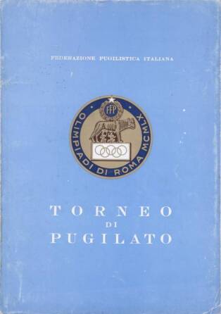 1960 ROME SUMMER OLYMPICS ITALIAN OLYMPIC BOXING TEAM PROGRAM