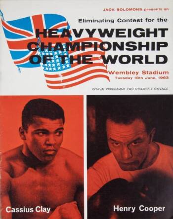 CASSIUS CLAY VS. HENRY COOPER I 1963 OFFICIAL ON-SITE FIGHT PROGRAM