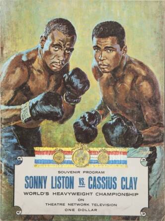 CASSIUS CLAY VS. SONNY LISTON I 1964 OFFICAL CLOSED CIRCUIT PROGRAM