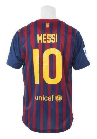 LIONEL MESSI 2011-12 FC BARCELONA GAME WORN JERSEY