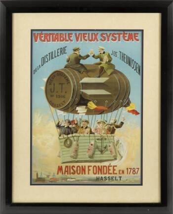 LATE 19TH CENTURY THEUNISSEN LIQUEUR POSTER