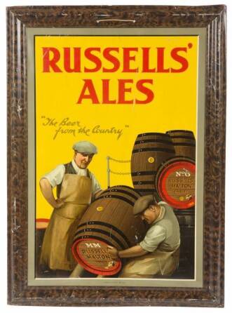 MID 20TH CENTURY SIGN FOR RUSSELLS' ALES