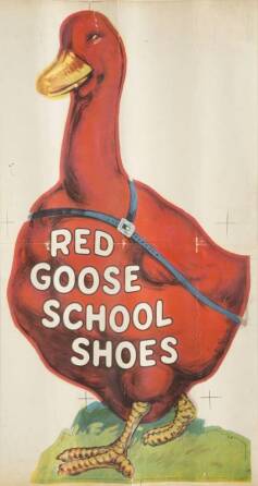 EARLY 20TH CENTURY POSTER FOR RED GOOSE SCHOOL SHOES