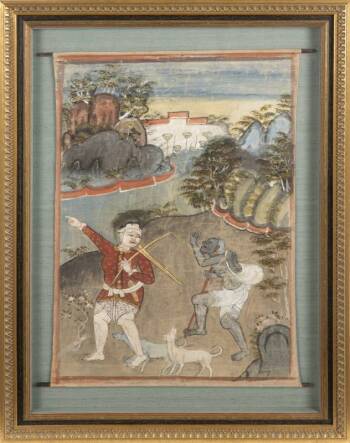 19TH CENTURY JATAKA PAINTING