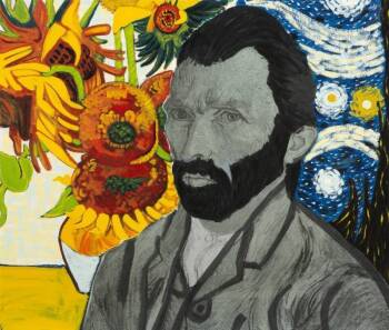 STEVE KAUFMAN (AMERICAN, 1960-2010) "VAN GOGH"