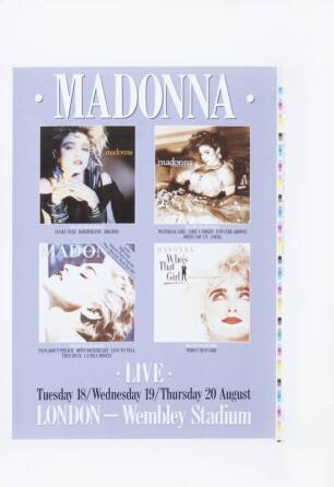 MADONNA ALBUM PRINTING PROOFS