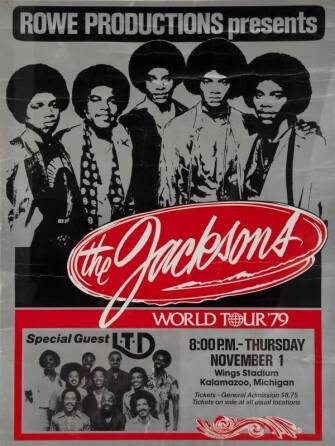 THE JACKSONS 79' WORLD TOUR POSTER
