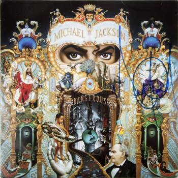 MICHAEL JACKSON SIGNED DANGEROUS ALBUM