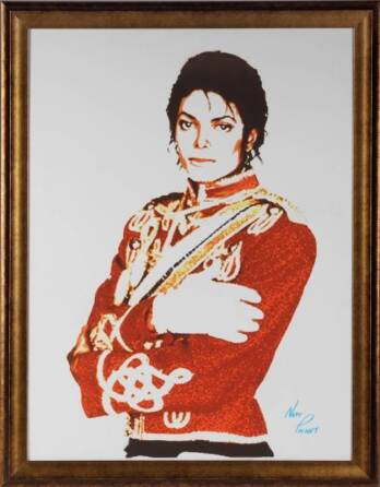 MICHAEL JACKSON SIGNED DIGITAL PRINT