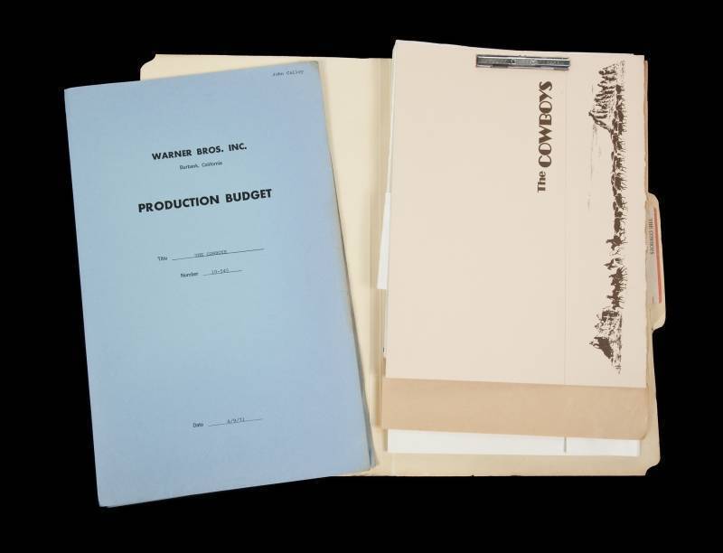 "THE COWBOYS" PRODUCTION FILE