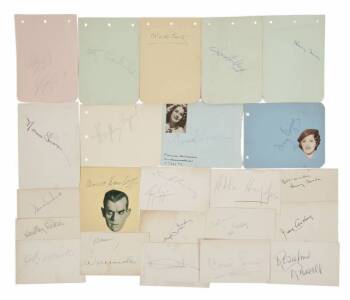 COLLECTION OF CELEBRITY AUTOGRAPHS