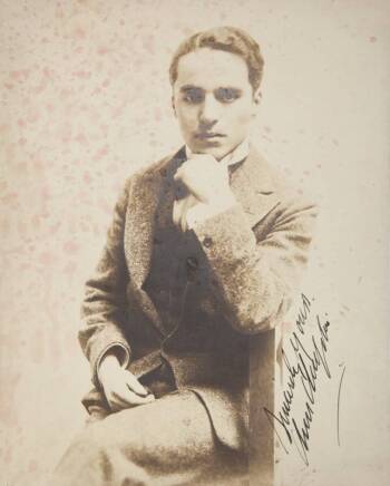 CHARLIE CHAPLIN SIGNED PHOTOGRAPH