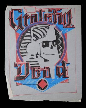 RICK GRIFFIN GRATEFUL DEAD POSTER CONCEPT SKETCHES