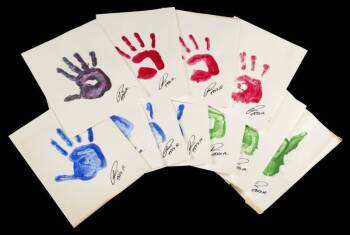 TODD RUNDGREN SIGNED HANDPRINTS