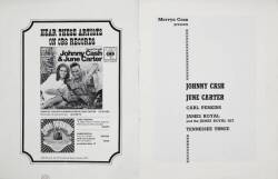 JOHNNY AND JUNE CARTER CASH SIGNED CONCERT PROGRAM - 2