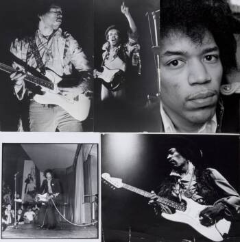 JIMI HENDRIX GROUP OF PERFORMANCE AND OTHER PHOTOGRAPHS