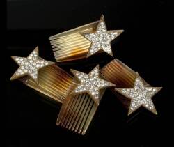 MARILYN MONROE RHINESTONE STAR HAIR COMBS