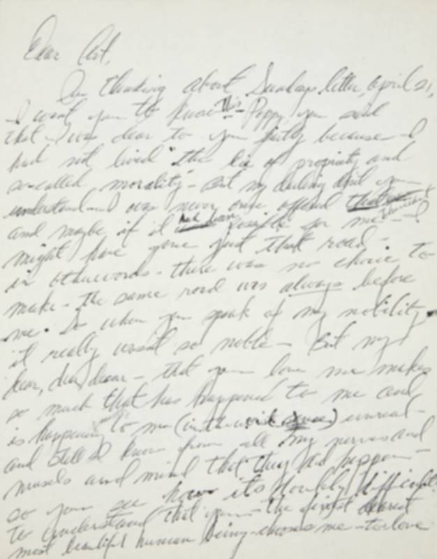 MARILYN MONROE LOVE LETTER TO ARTHUR MILLER