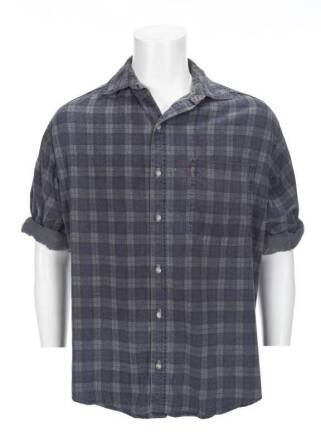 PATRICK SWAYZE "BLACK DOG" WORN FLANNEL SHIRT