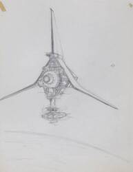 STAR WARS ORIGINAL PRE-PRODUCTION ART SET (DETAILED T-16 SKYHOPPER DRAWING AND FOUR ADDITIONAL PAGES) - 4