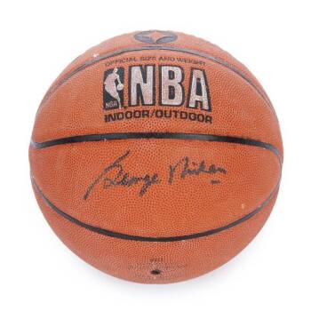 GEORGE MIKAN SIGNED BASKETBALL