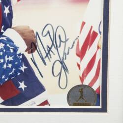 MAGIC JOHNSON SIGNED 1992 USA OLYMPIC "DREAM TEAM" PHOTOGRAPH - 2
