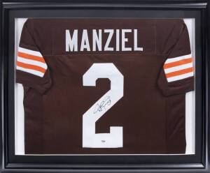 JOHNNY MANZIEL SIGNED CLEVELAND BROWNS JERSEY
