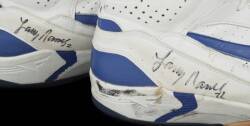 LARRY NANCE GAME WORN AND SIGNED SHOES - 4