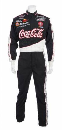 DALE EARNHARDT JR. 1998 PRESENTATION WORN AND SIGNED COCA-COLA FIRE SUIT