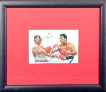 BURT REYNOLDS MUHAMMAD ALI SIGNED LITHOGRAPH