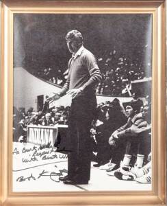 BURT REYNOLDS BOBBY KNIGHT SIGNED AND INSCRIBED PHOTOGRAPH