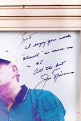JACK NICKLAUS SIGNED AND INSCRIBED PHOTOGRAPH TO BURT REYNOLDS - 2