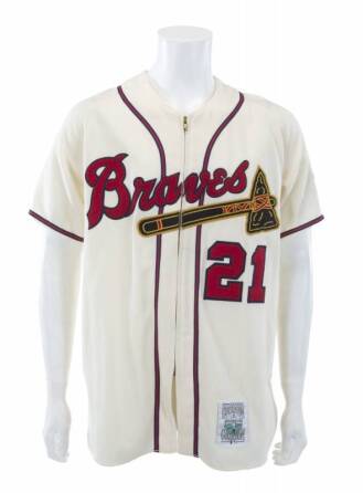 BURT REYNOLDS VINTAGE STYLE ATLANTA BRAVES JERSEY