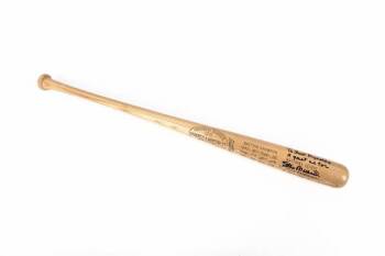 BURT REYNOLDS STAN MUSIAL SIGNED AND INSCRIBED BATTING CHAMPION BAT