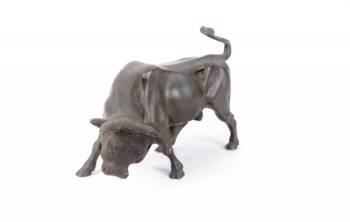 BURT REYNOLDS BRONZE BULL FIGURINE