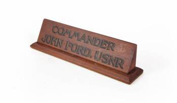 JOHN FORD DESK NAMEPLATE