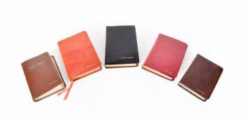 BURT REYNOLDS GROUP OF FIVE BIBLES WITH PERSONALIZED COVERS