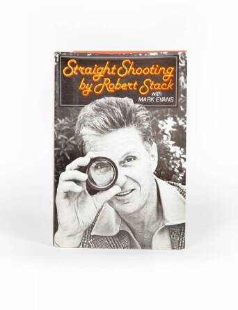 ROBERT STACK INSCRIBED BOOK TO BURT REYNOLDS