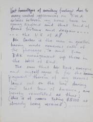 RONNIE WOOD LETTER CIRCA 1968