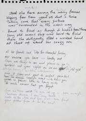 RONNIE WOOD DOUBLE-SIDED HANDWRITTEN SONG LYRICS - 2